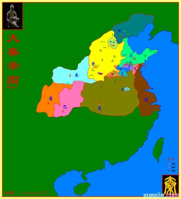 学习啦_春秋战国历史地图演变